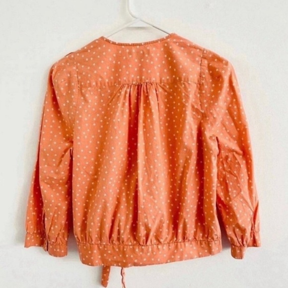 Madewell Peachy Star Wrap Blouse Small - Picture 4 of 4
